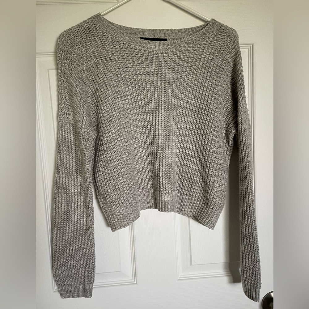 Forever 21 Light Gray Textured Sweater